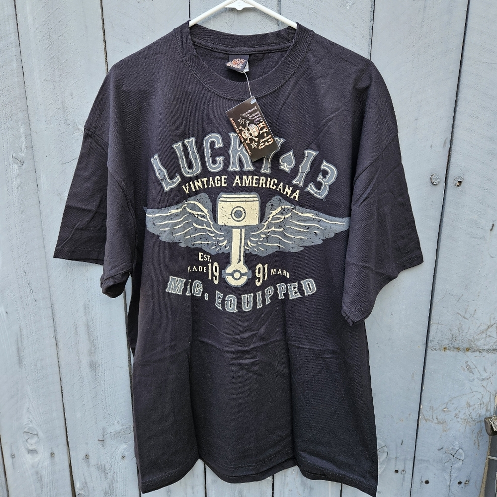 NWOT Lucky Thirteen MFG. Equipped T-Shirt